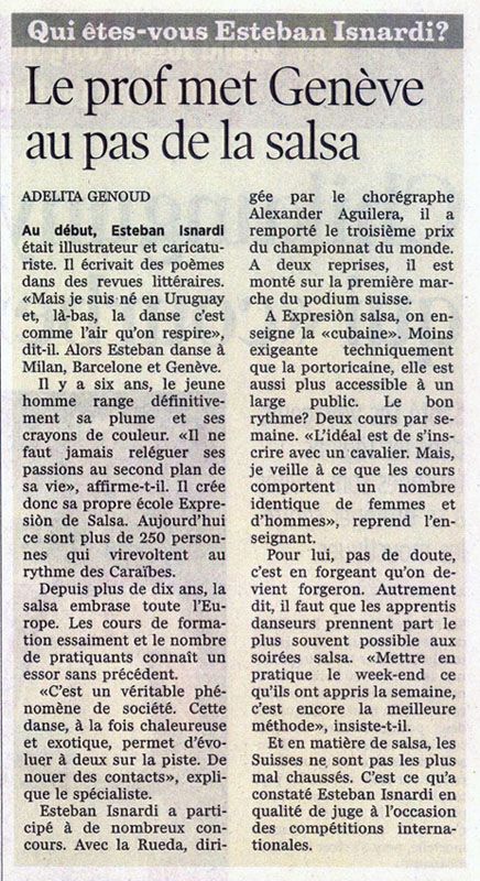 Tribune de Genève - février 2006