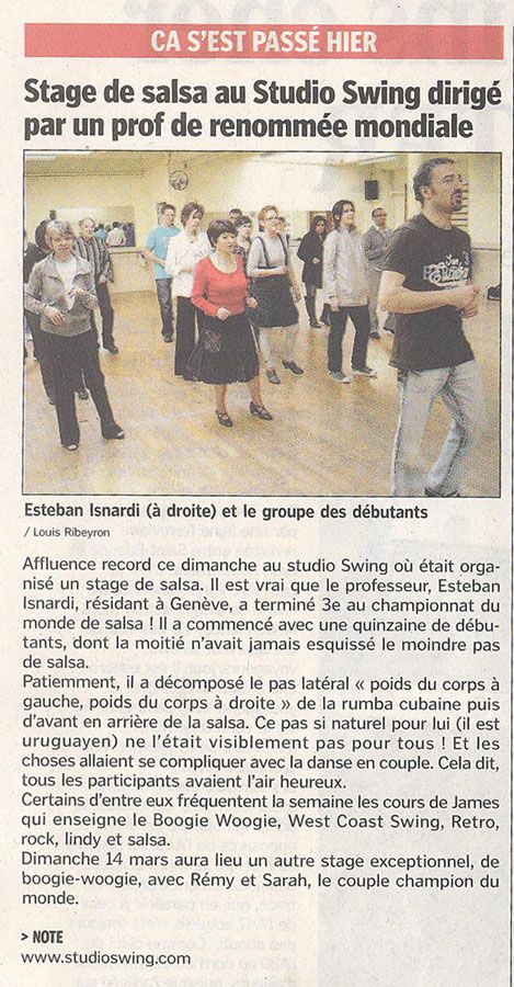 Le Progrès (France) -  fèvrier 2010
