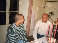 Avec son ami Helio Orovio, musicologue, auteur du 