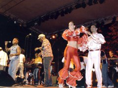 Invité à danser sur scène pendant le concert de Los Van Van, Lyon (France) 2004
