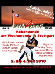 Affiche du Festival Cubaires (Stuttgart, Allemagne)