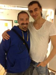Avec Nemanja Sonero, invités a enseigner a Stockholm (Suede)