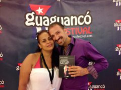 Avec Marisuri, invité à enseigner au Festival Guaguanco de Barcelone (Espagne)