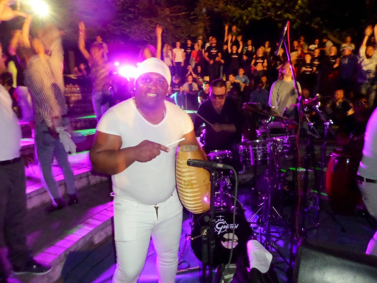 Dancing on stage with Elito Revé in Bulgaria (2015)